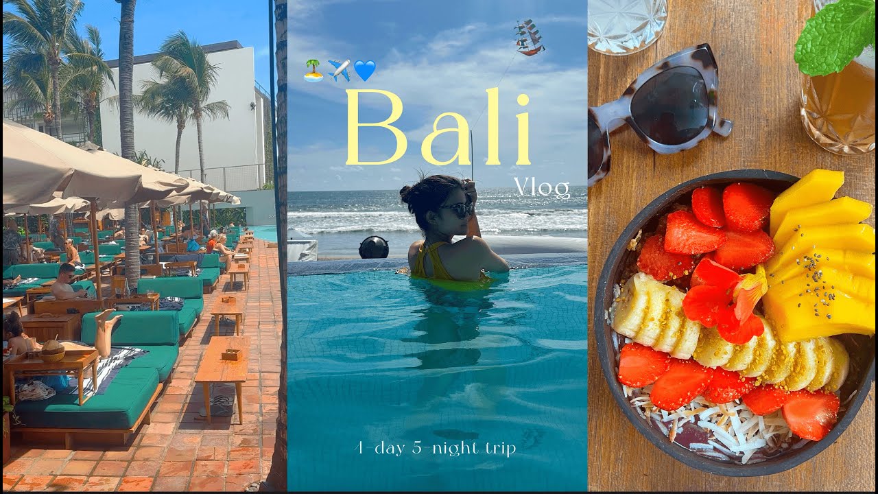 【BALI VLOG】🇮🇩 バリ島旅行5日間✈️ビーチクラブからカフェまで💙 | Potato Head Beach Club⛱️ | Canggu | Seminyak etc...