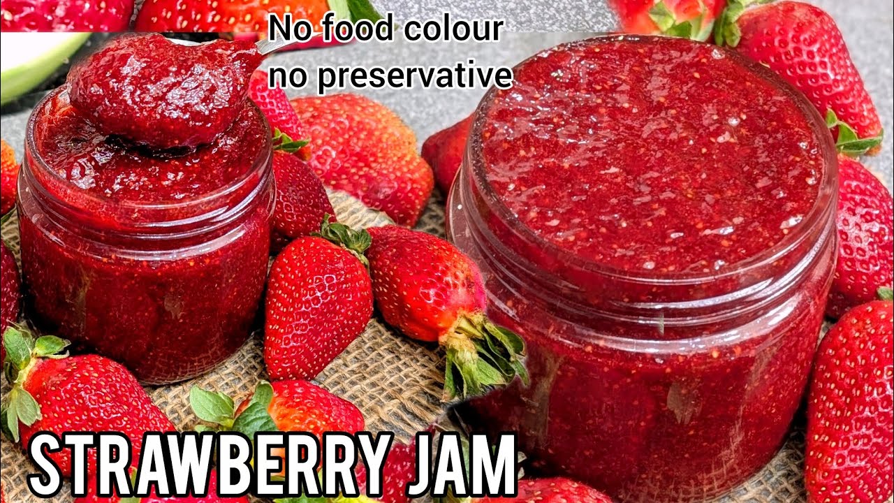Homemade Strawberry Jam Recipe 🍓| Easy Recipe Using Only 2 Ingredients | #SabirMunifa