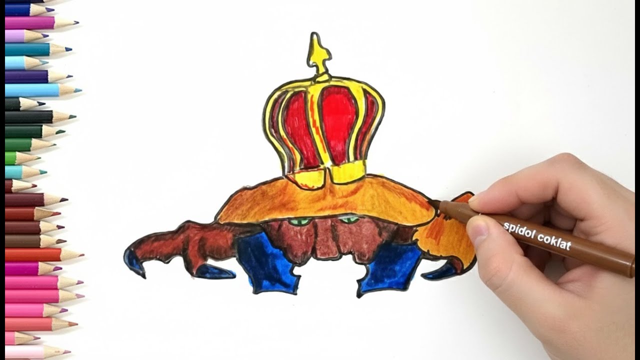 How to draw (Fish it) King Crap Step by step (Roblox)