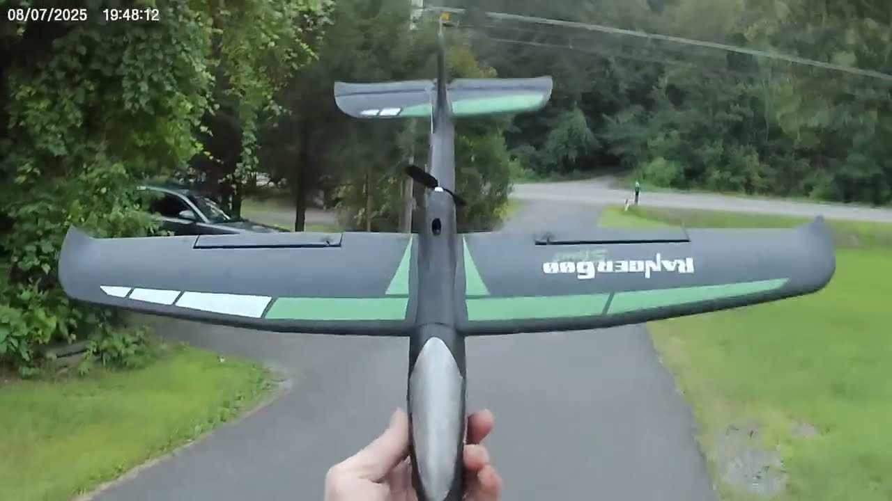 volantexRC ranger 600 stunt today at dusk 8/7/25
