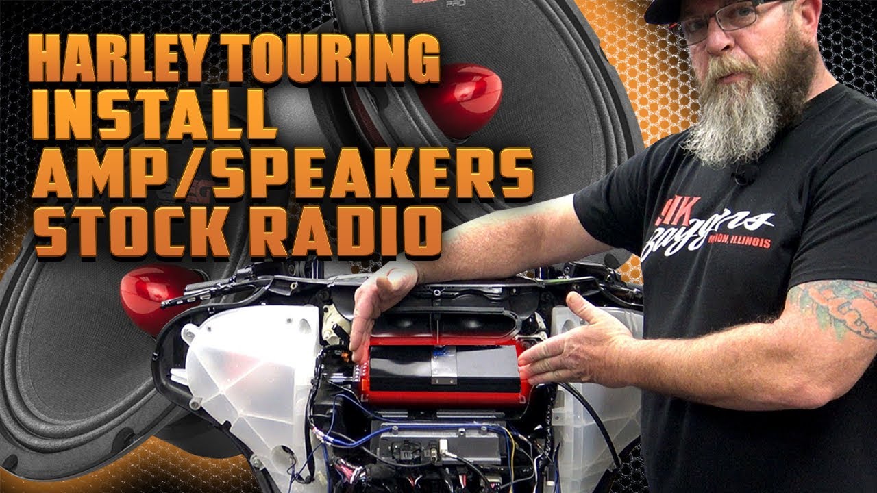 ⚡Install Amp Speakers Stock Harley Touring Radio⚡