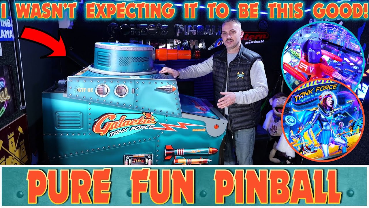 Удивительно увлекательная игра | Обзор игрового автомата Galactic Tank Force Pinball и первая реа...