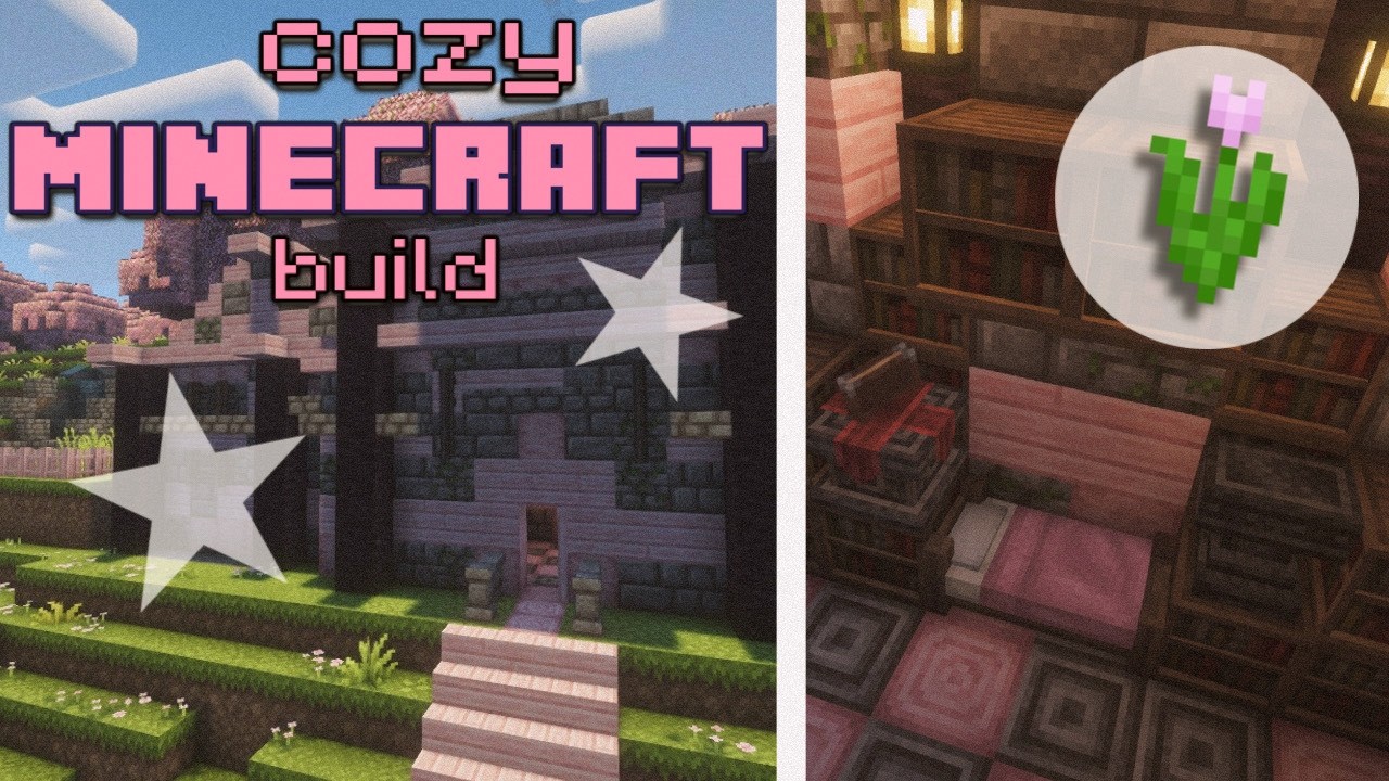 Relaxing Cherry Manor Build | Minecraft