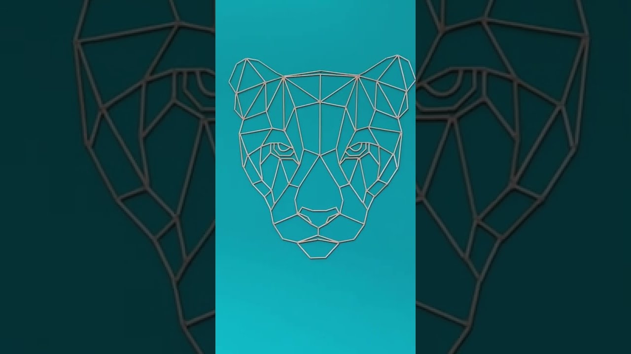 Animal Geometrico #DIY #♻️ #diycrafts #manualidades #idea