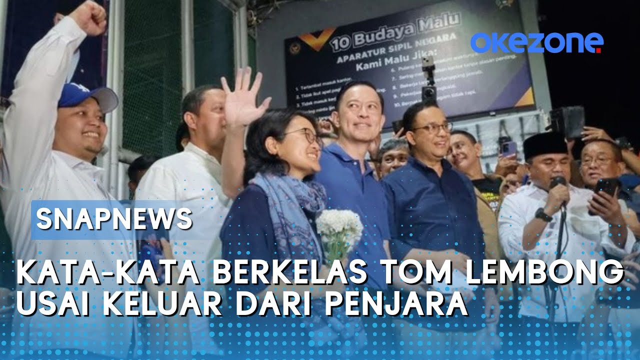 Kata-kata Berkelas Tom Lembong usai Keluar dari Penjara: Saya Kembali dengan Semangat yang Tak Retak