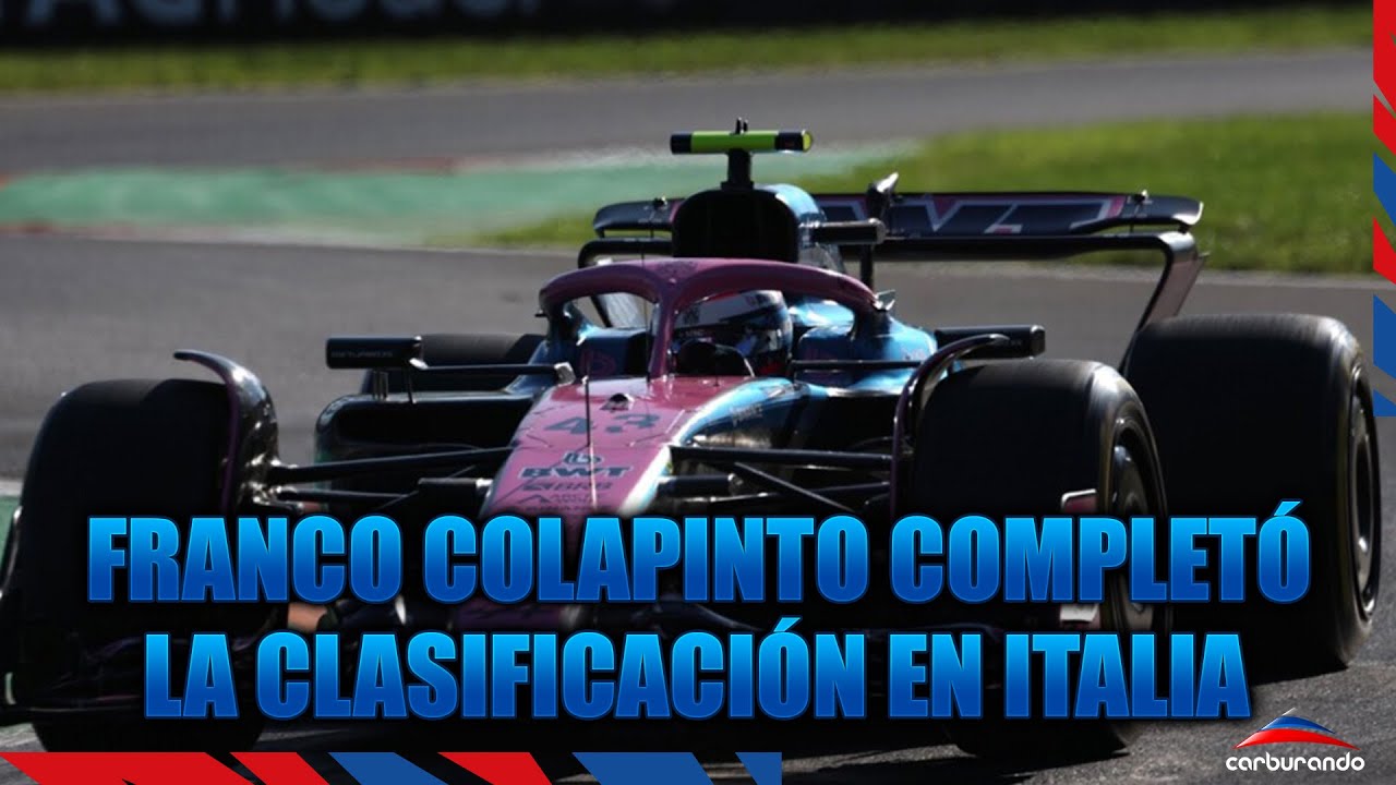 F1 | Franco Colapinto quedó 18° en la clasificación del Gran Premio de Italia