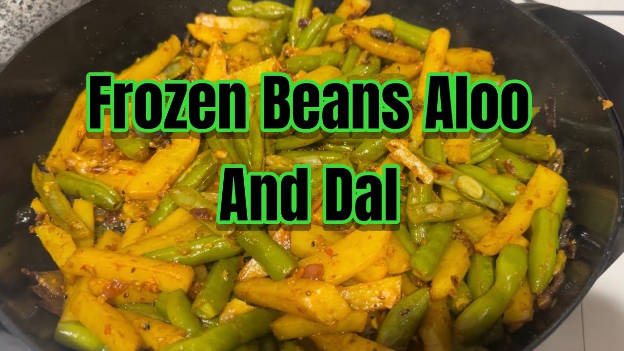 frozen beans And Aloo Nepali Style Recipe Simple Cooking @Tarmitsuberi 