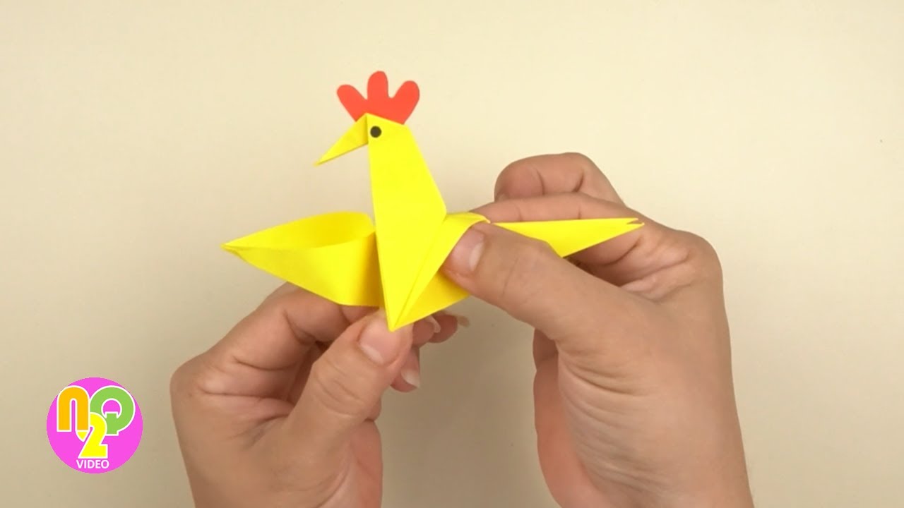 Ayam Mainan dari Kertas Origami | Paper Chicken Toys DIY