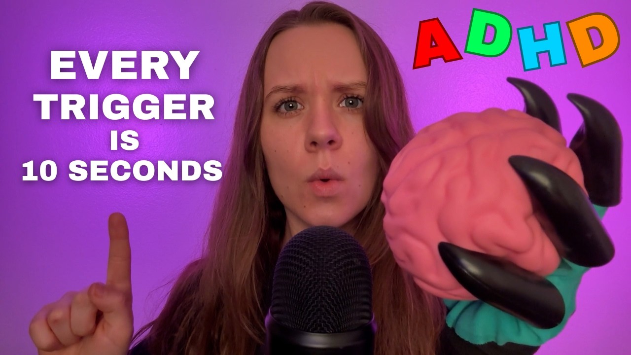 Fast ADHD ASMR For Short Attention Spans (99% Sleep) 😴