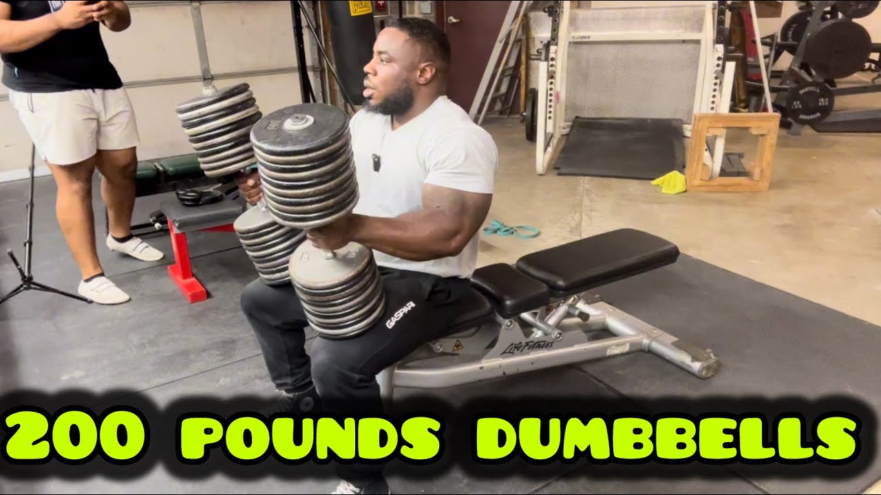 Chest Training | 200 Pound Dumbbells