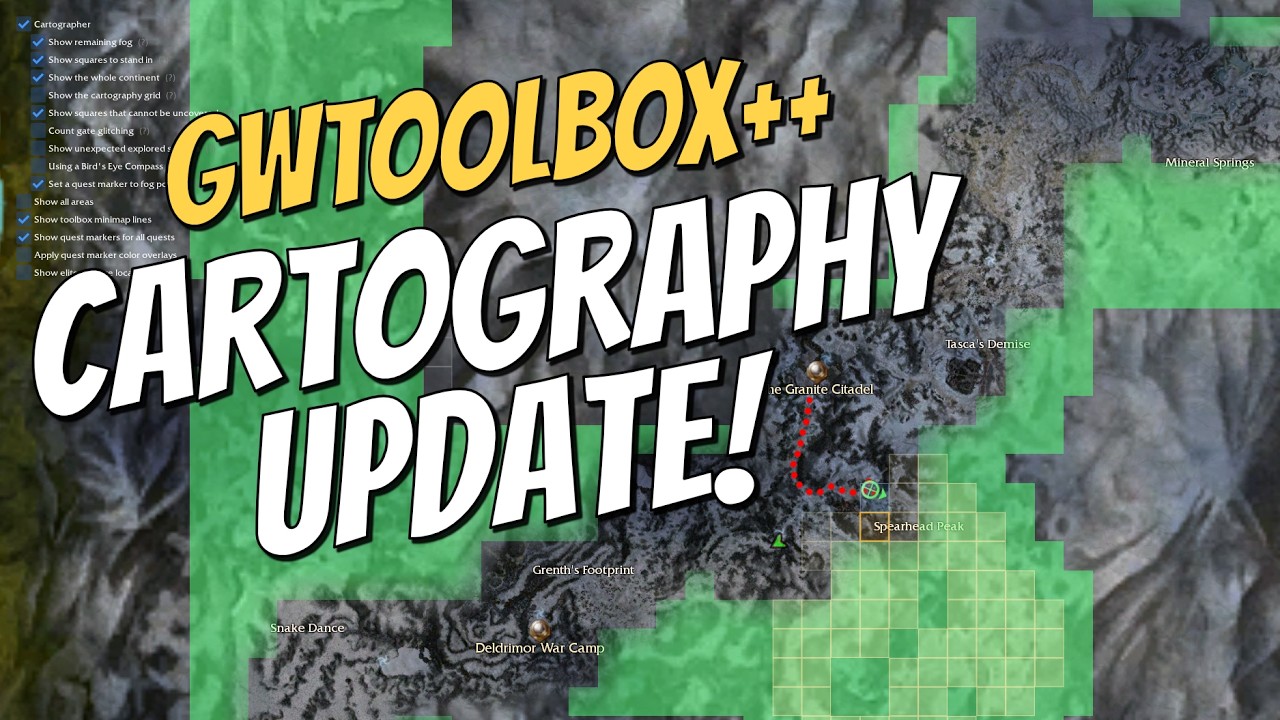 GWToolbox++ Update - New Ways to Uncover Cartography!