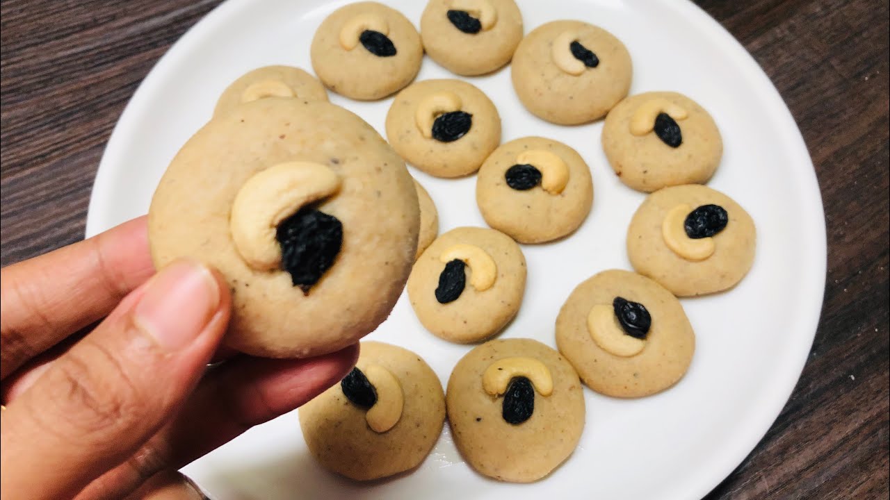 Easy Biscuits Without Maida, Baking Powder, Soda, Butter, Ghee & Oven | Instant Cookies Recipe