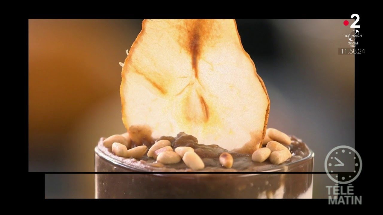 Gourmand - crème de châtaigne, poires croustillantes