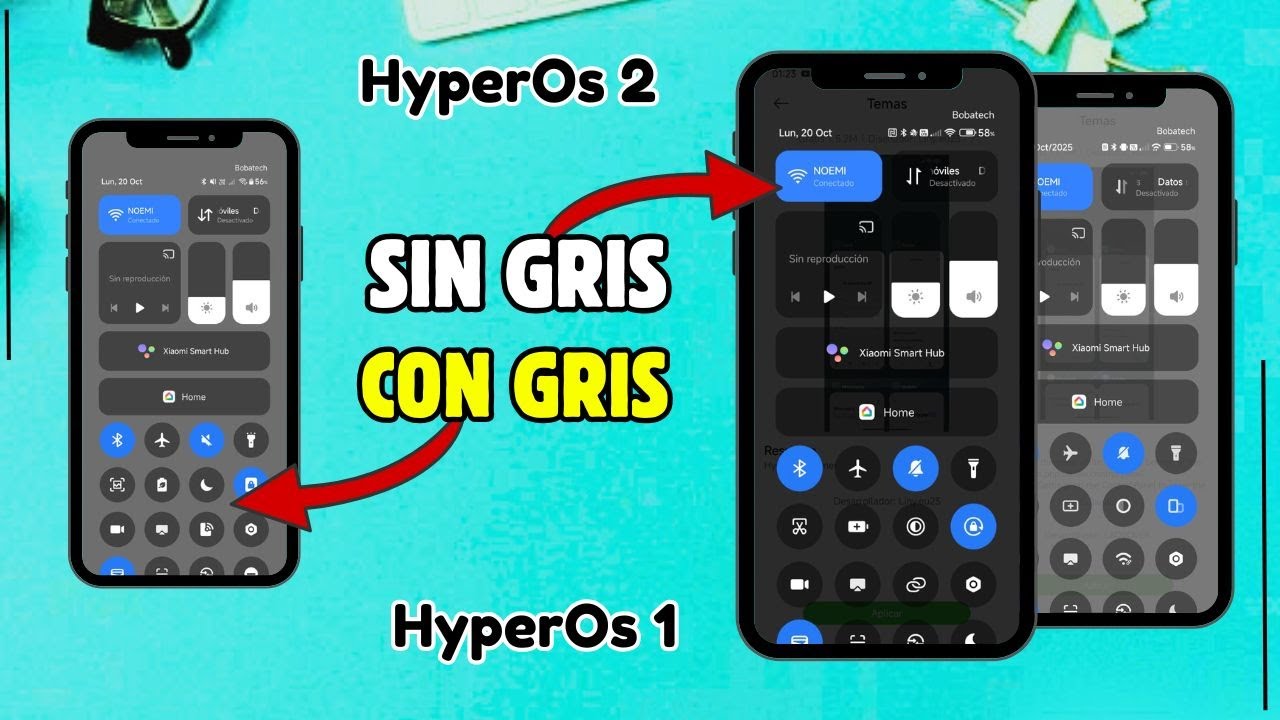 Elimina el Gris YA!! Centro de Control Transparente en tu Xiaomi - Redmi - Poco