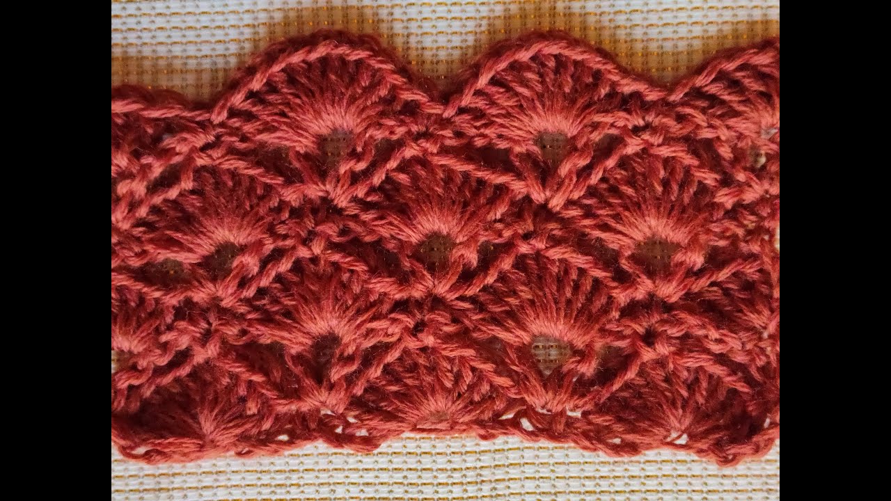 Bellissimo punto conchiglie - tutorial uncinetto
