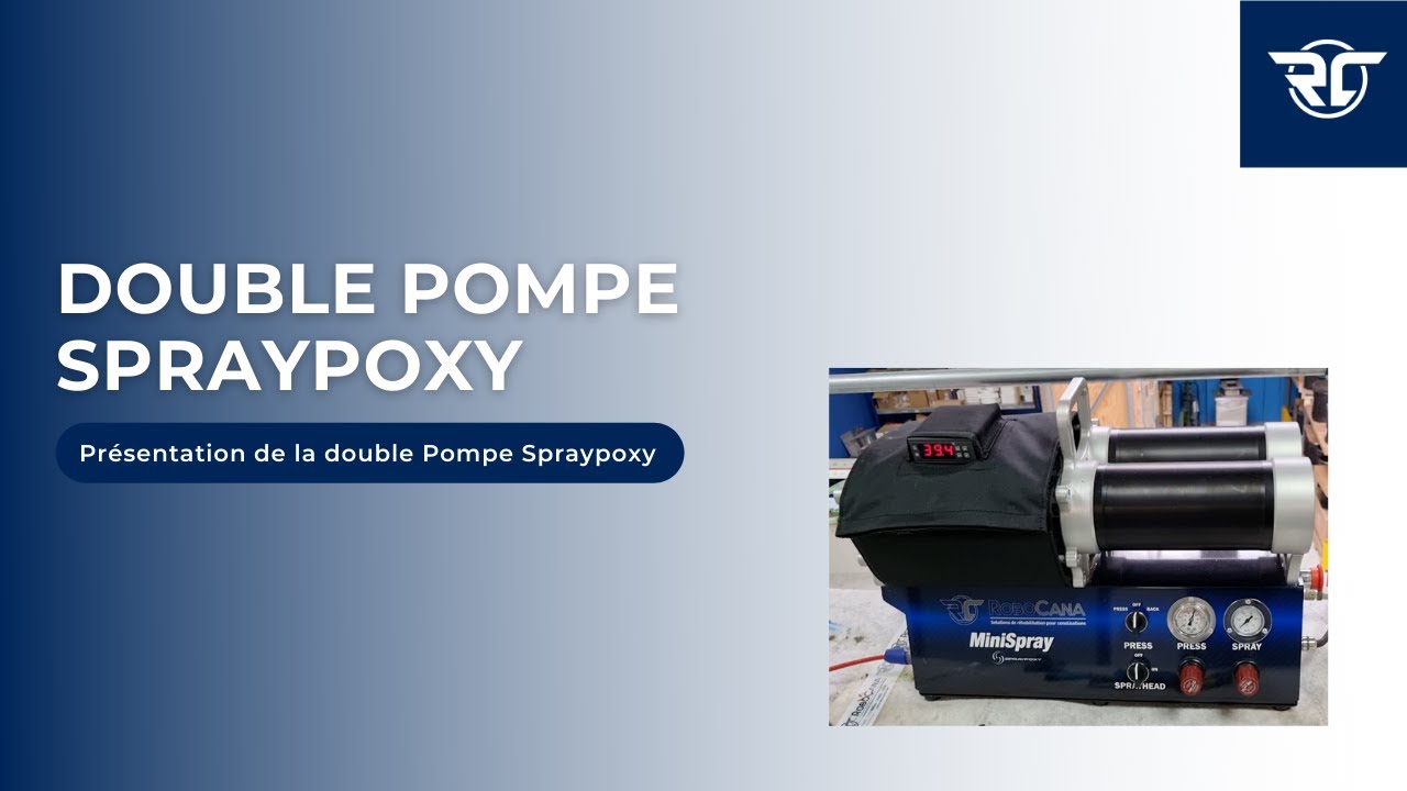 Présentation de la double pompe Spraypoxy