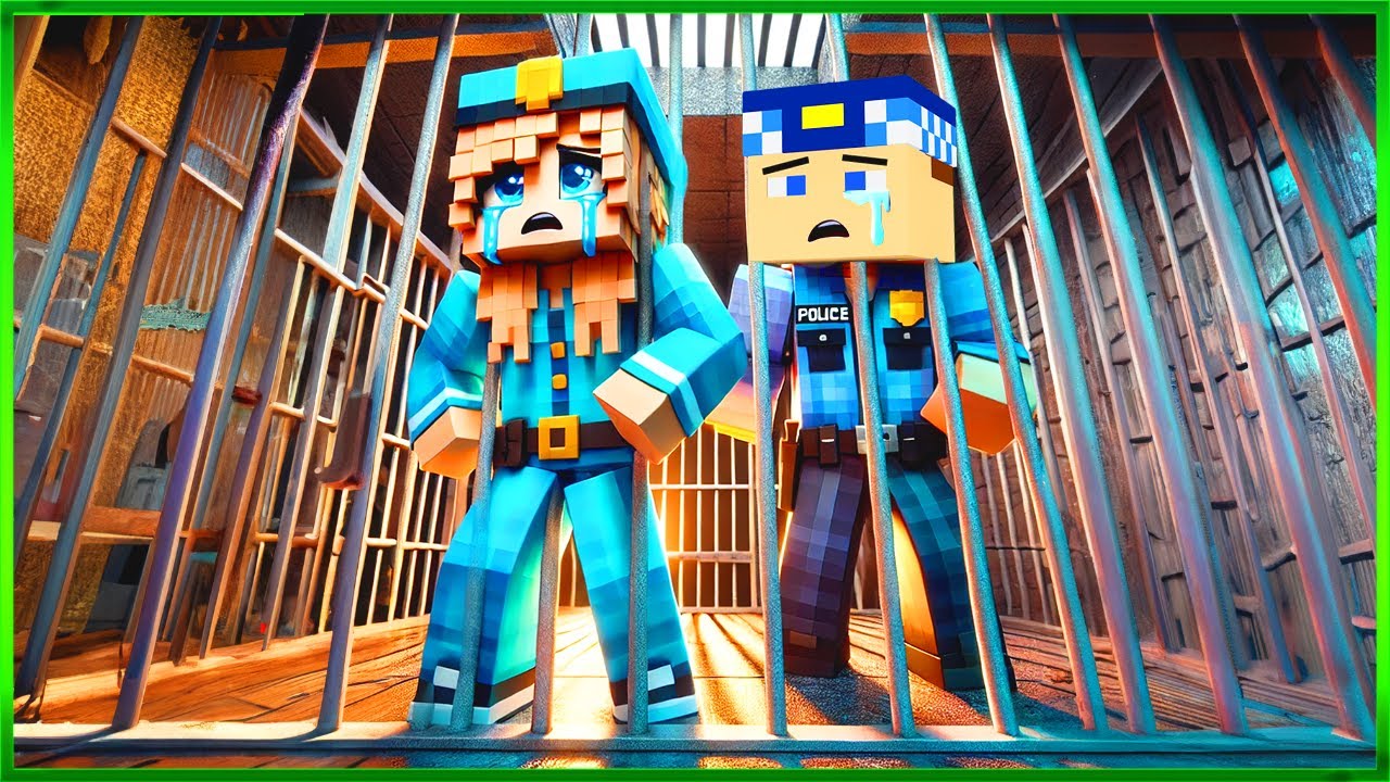 MİNECRAFT KEREM KOMİSER HAPSE GİRDİ 😱😱 Minecraft Zengin Fakir Hayatı
