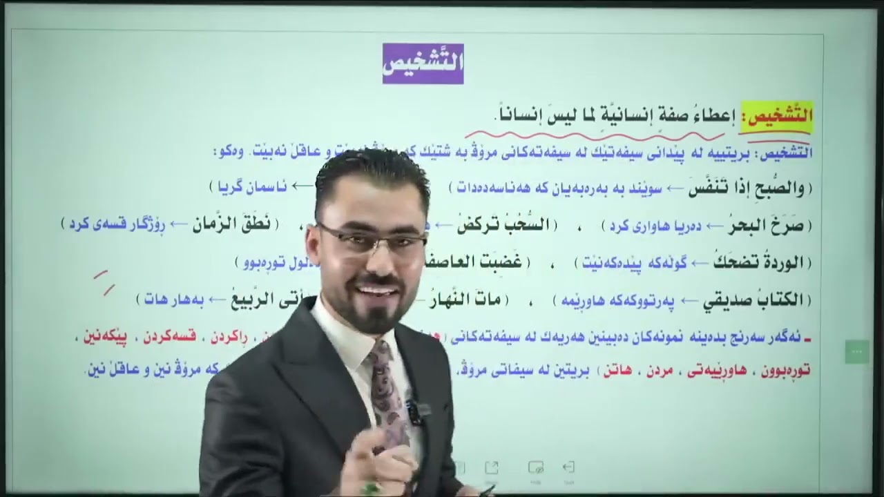 عربي پۆلی ١٢ م.ئامانج ئومێد - المعلومات هامة والمفیدة - البلاغة