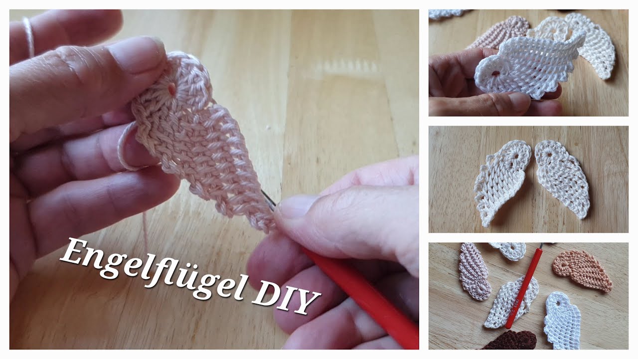 Engelflügel gehäkelt , ausführliche Anleitung