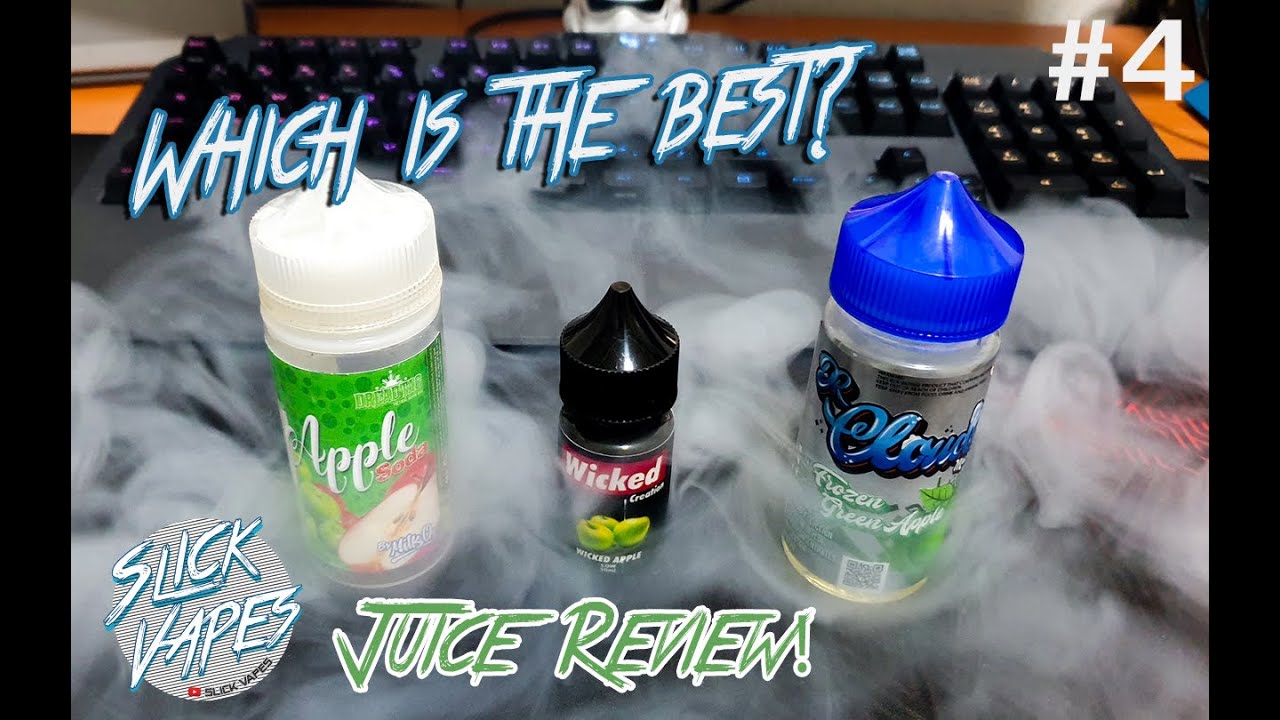 E-JUICE REVIEW | Which is the Best!?, 3 Apple Flavored E Liquids Compared| #4