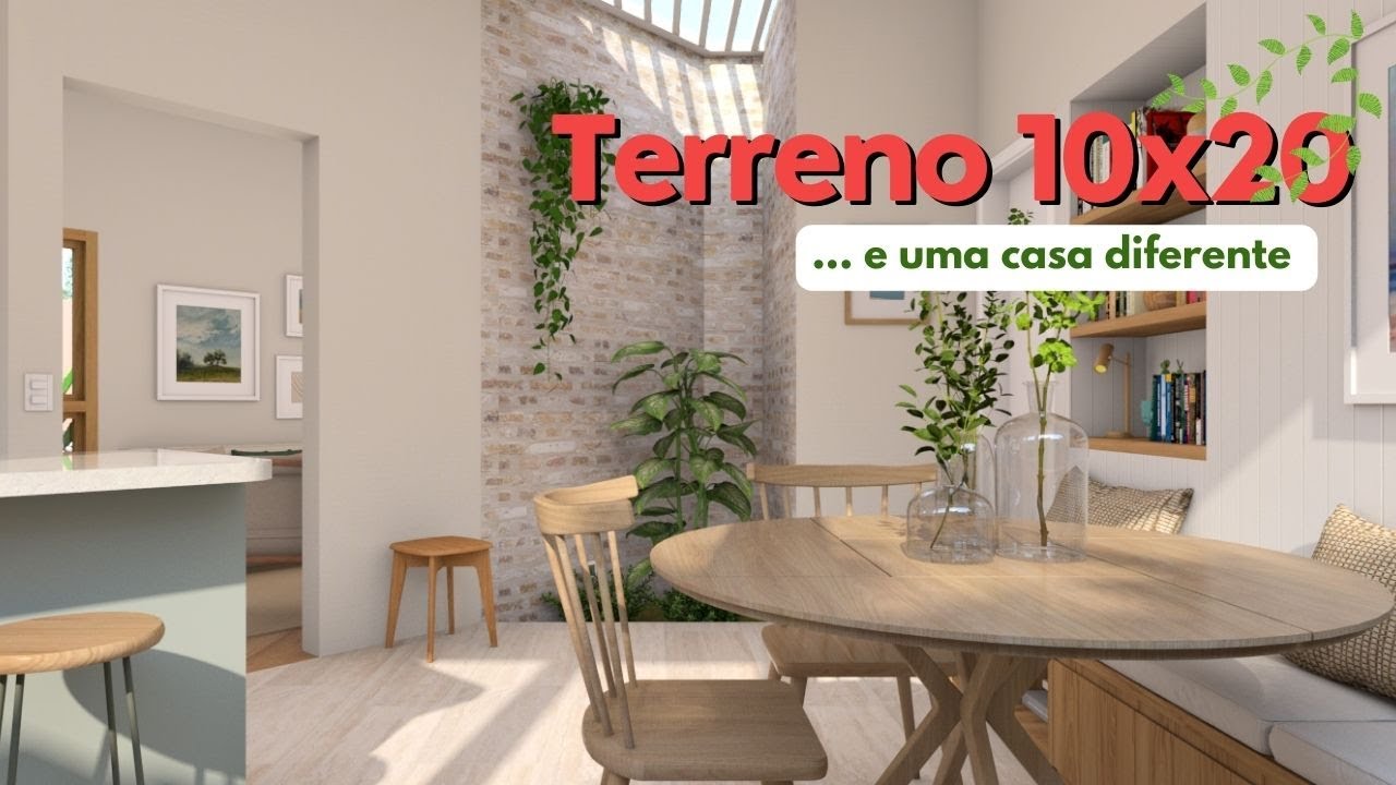 Terreno 10x20 e uma casa bem diferente!