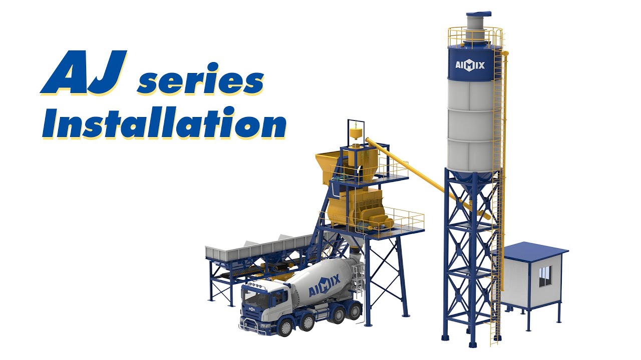 How To Installation Concrete Batching Plant? ---- Animation---Concrete Batching Plant Installation
