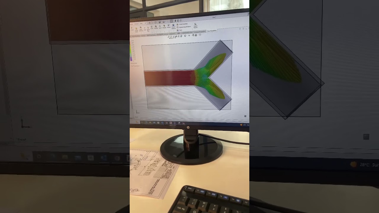 Water flow simulation in solidworks                                    By- Mukul nanda