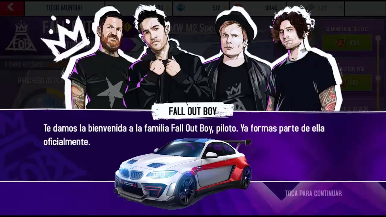 Asphalt 8 - Evento (Fall out boy) BMW M2 Special Edition completado