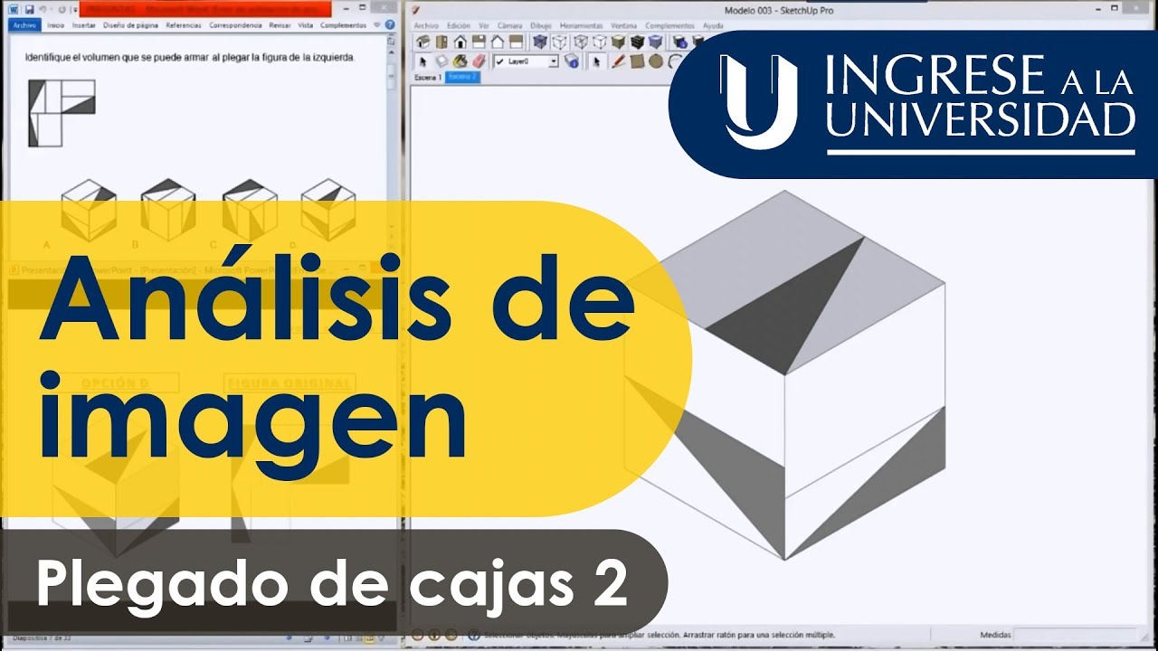 Análisis de Imagen. Plegado de Cajas 2. Preuniversitario Universidad Nacional