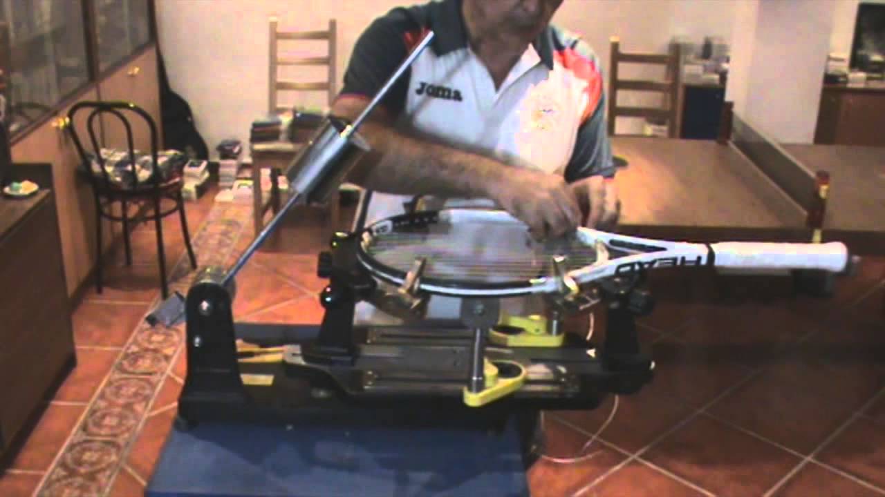 Como encordar una raqueta de tenis.