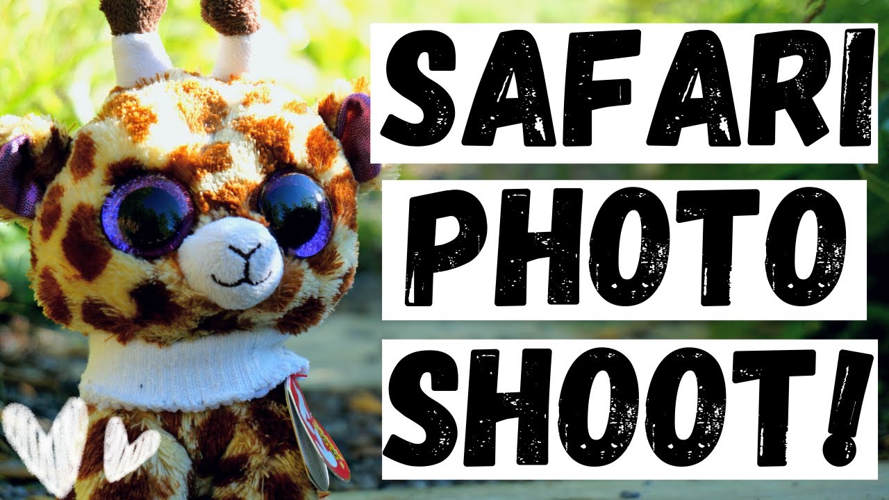 Adorable Photo Shoot of Safari - My Mascot! 💜 || Beanie Boo Safari