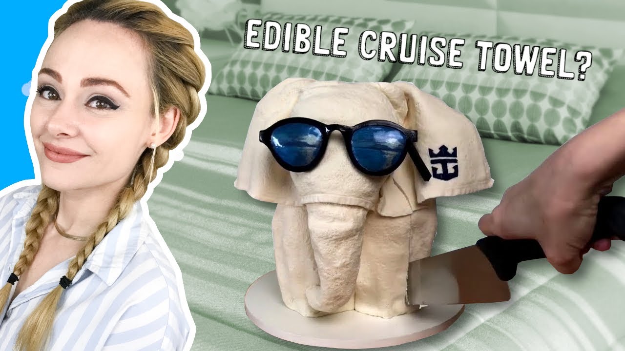 Cute Royal Caribbean Animal Towel Except It's CAKE 😯