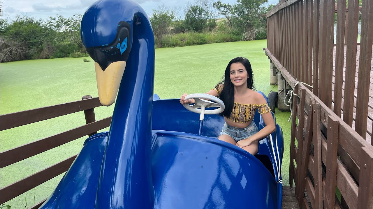 Vlog no pedalinho do nosso condomínio 🦆
