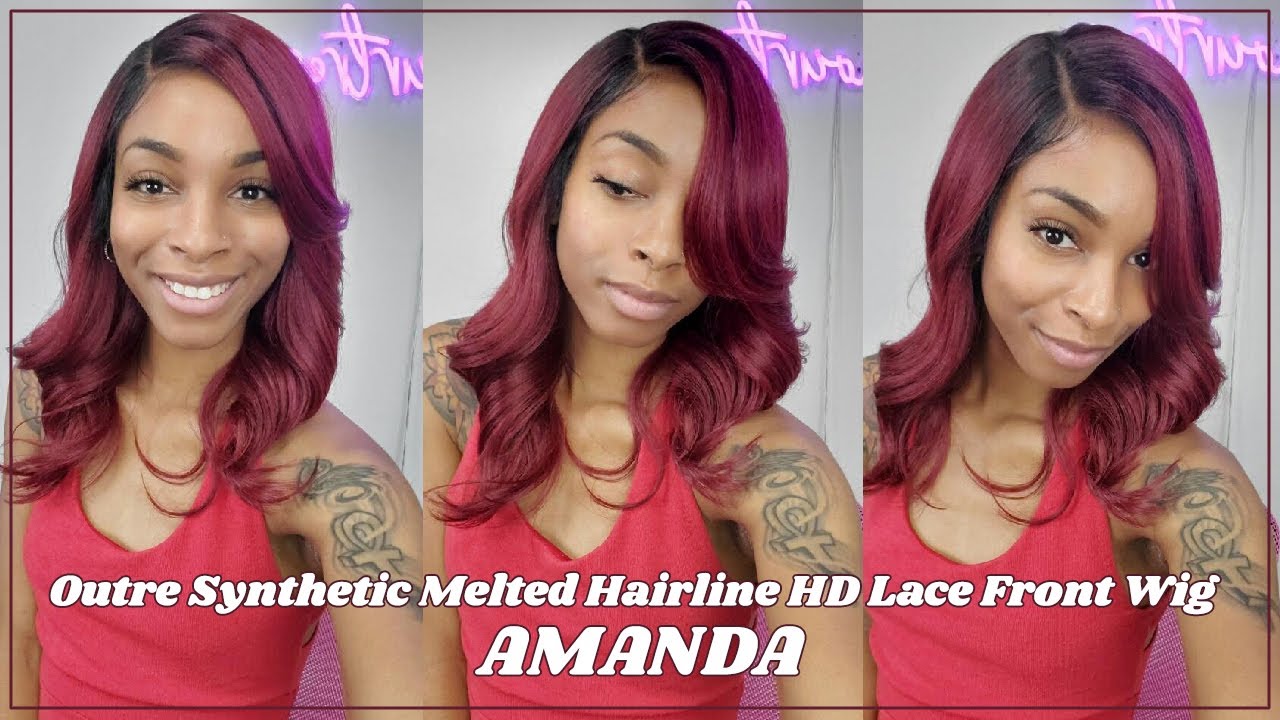 Glamourtress | Outre Synthetic Melted Hairline HD Lace Front Wig - AMANDA