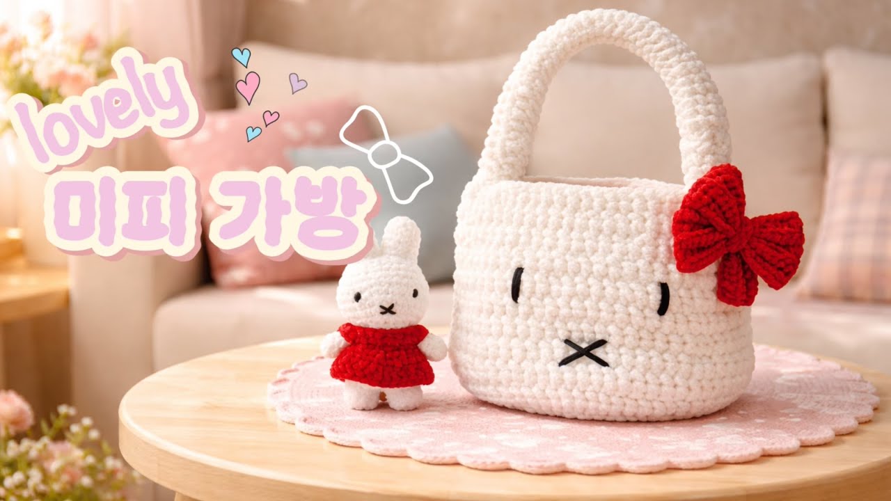 하루만에 뜰수있는 사랑스러운 미피가방 같이 떠요~ 