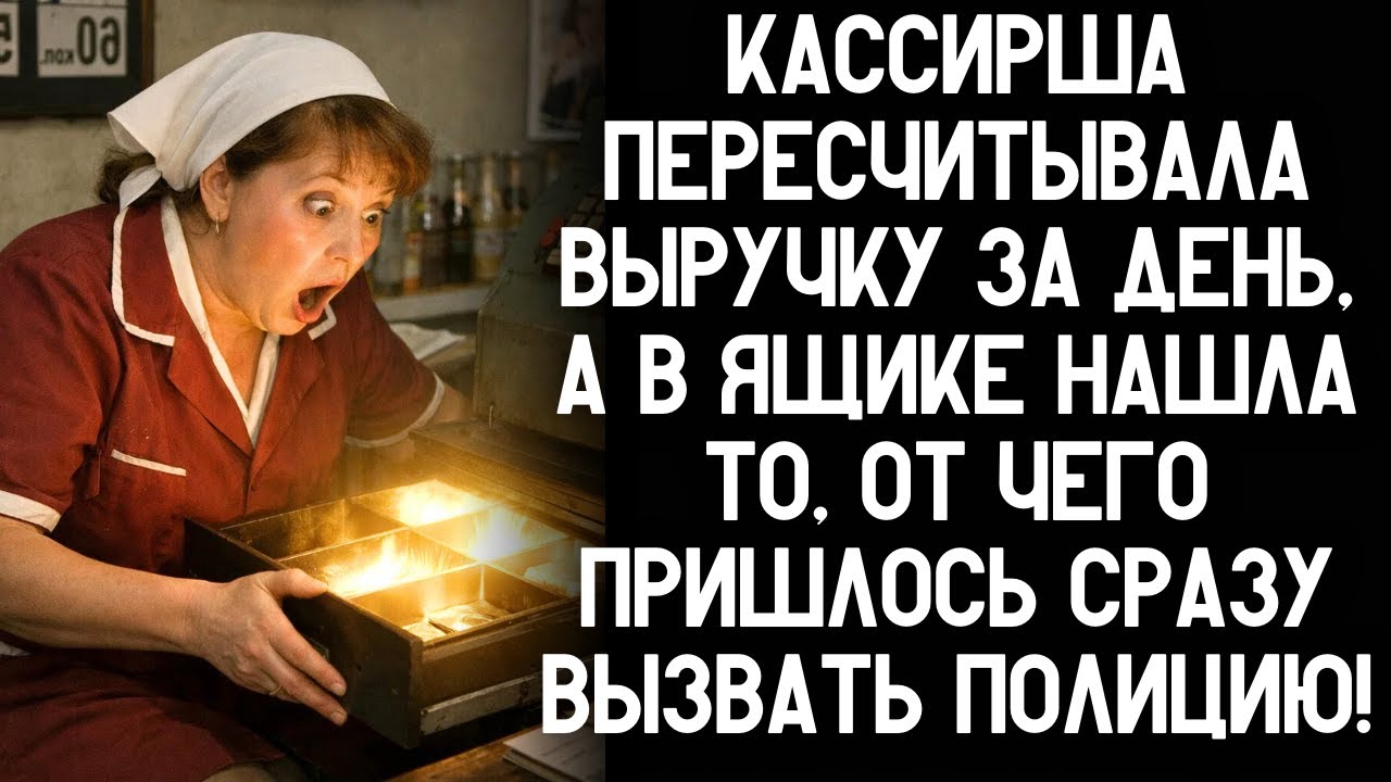 Кассирша пересчитывала выручку за день, а в ящике нашла то, от чего пришлось сразу вызвать полицию!