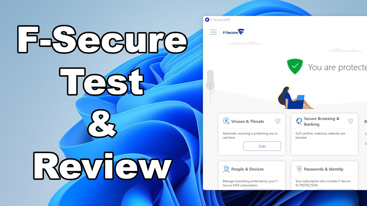 F-Secure Antivirus Test & Review 2022 - Antivirus Security Review - Protection Test