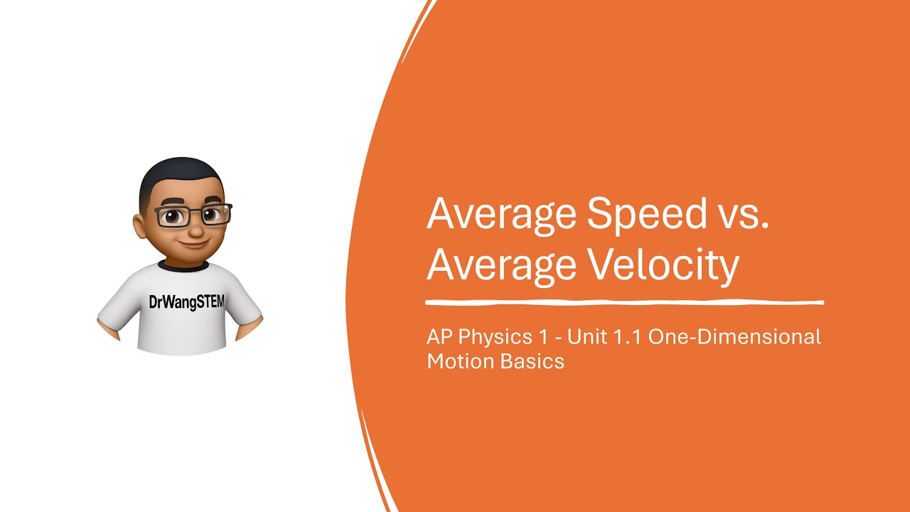 AP Physics 1 - Unit 1.1 - Average Speed vs. Average Velocity