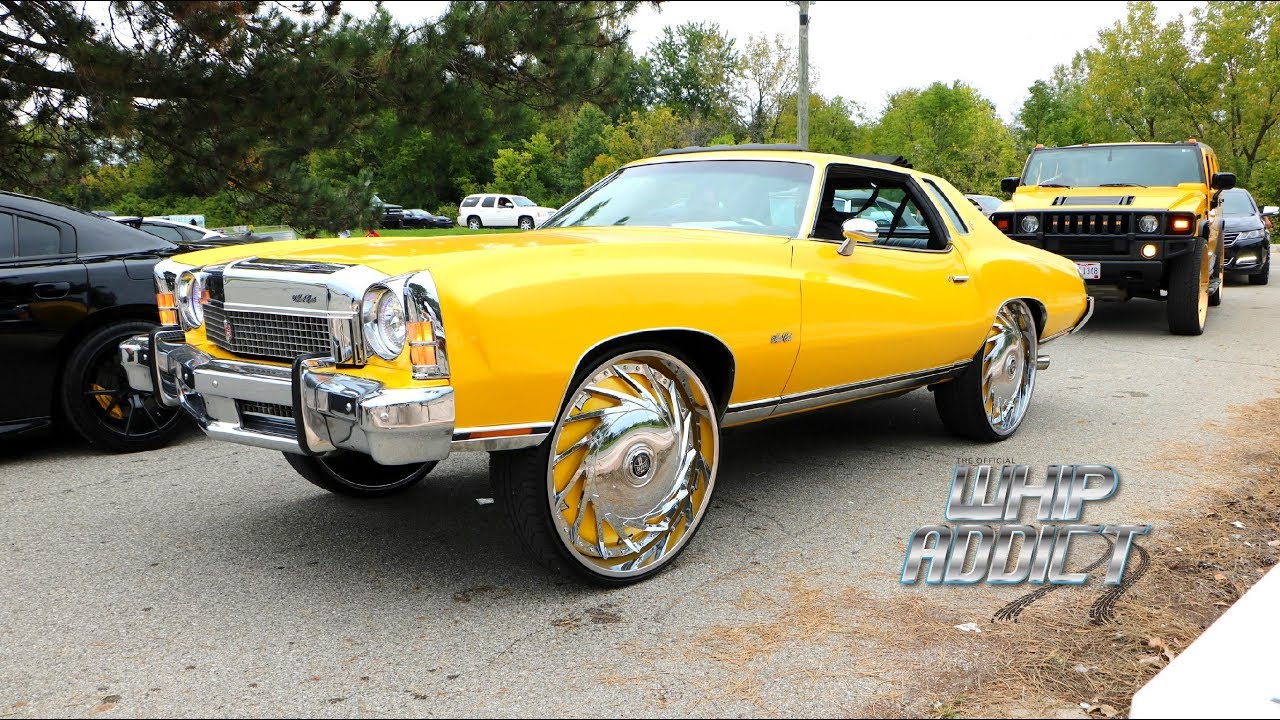 WhipAddict: 73' Chevrolet Monte Carlo on DUB Floater 26s, Strong Motor, Swivel Seats