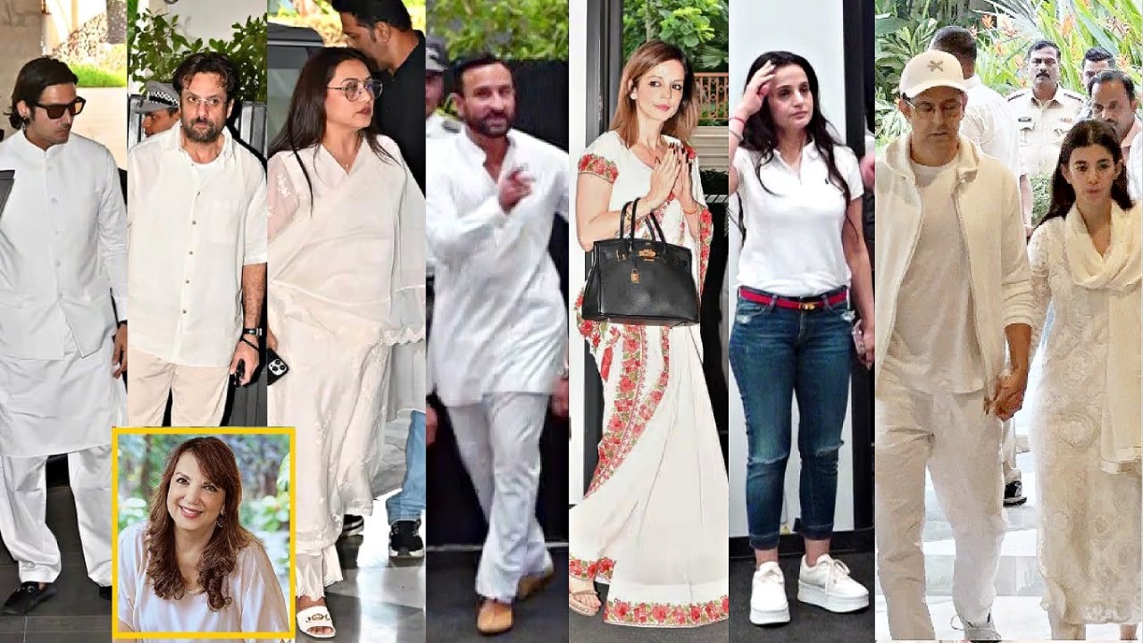 Sussanne Khan Mother Zarine Khan Prayer Meet - Rani, Saif , Hrithik, Saba, Zayed, Ameesha, Fardeen