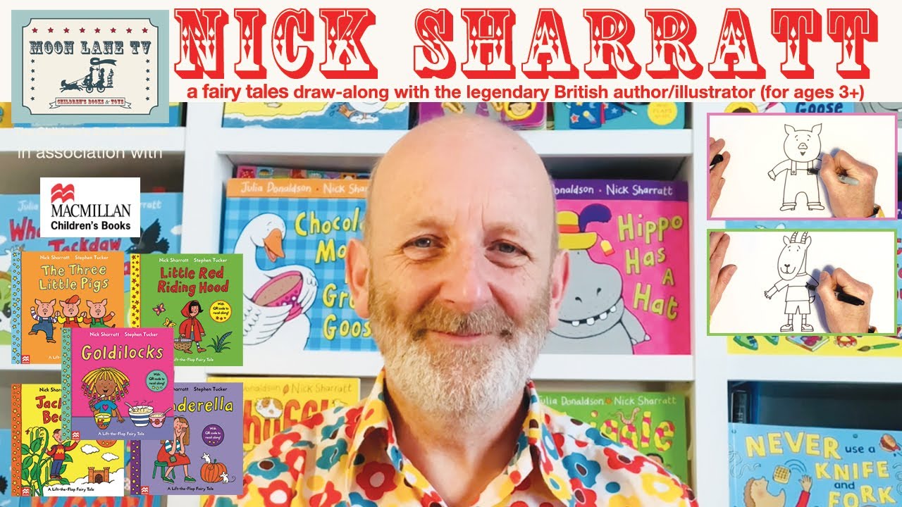 ‘Fairy Tales’ draw-along with legendary author and illustrator Nick Sharratt (for ages 3+)
