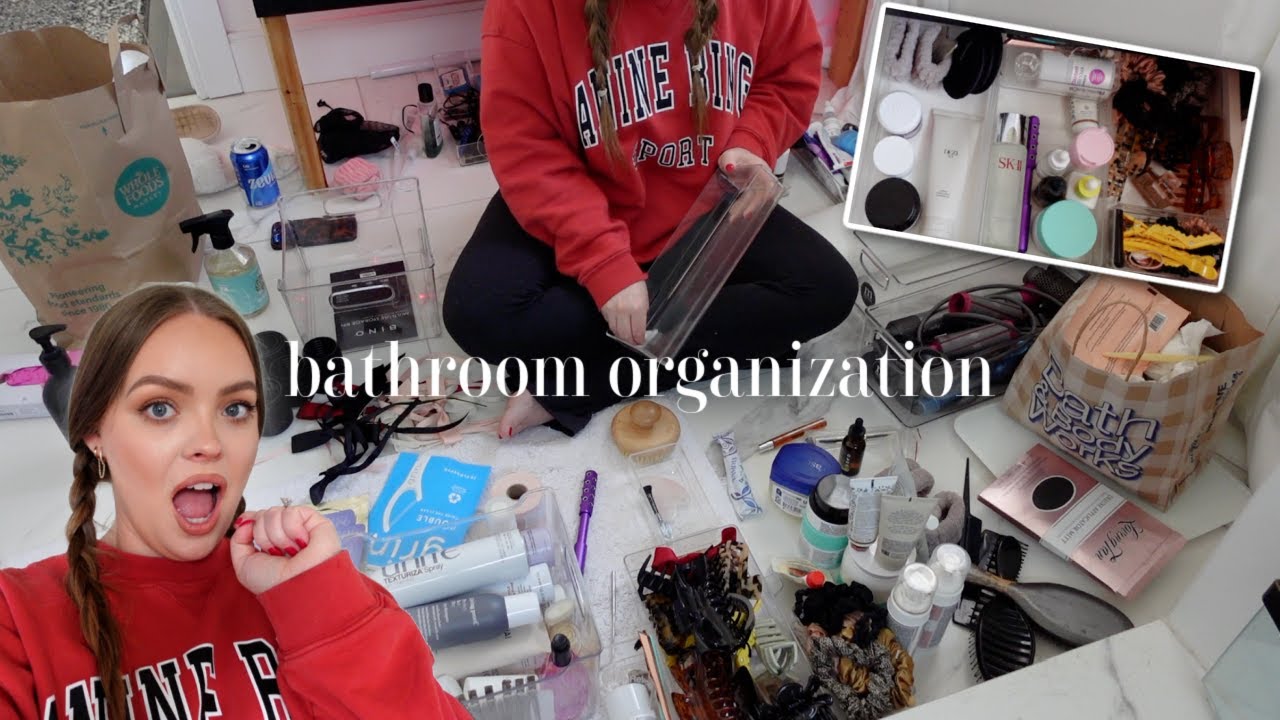 EXTREME bathroom storage cleaning & organization 🫧 motivation ideas for how to deep clean your space
