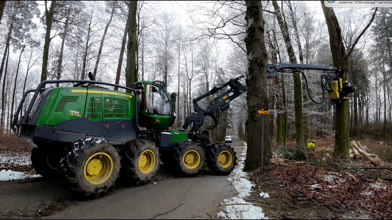 Neuer Vollernter John Deere 1270G 🇨🇭🪓 für Forstunternehmer Müller