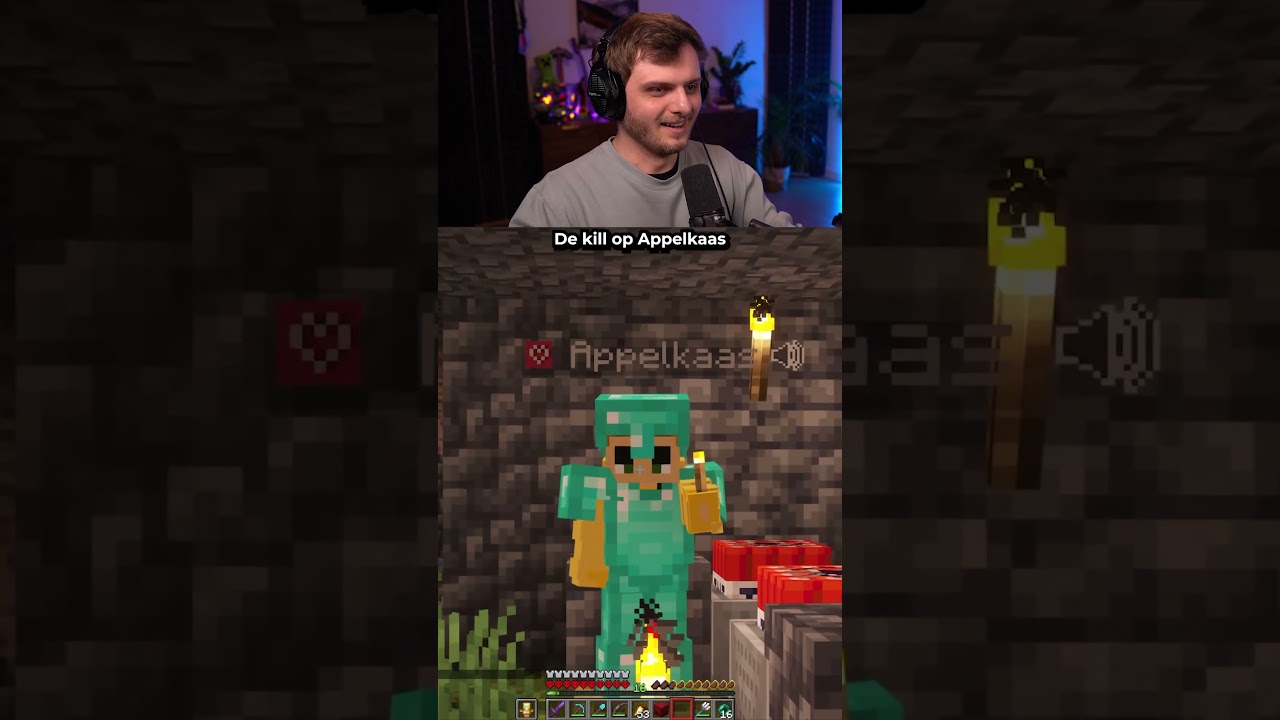 Appelkaas is uitgeschakeld. #CreatorSMP #Hardcore #Minecraft #SMP