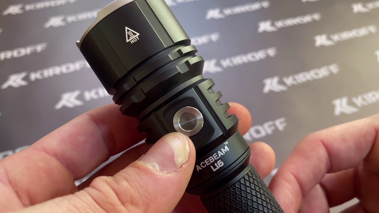 ACEBEAM L16 - 603 METER Leuchtweite, 2000 Lumen, Taktische EDC Taschenlampe