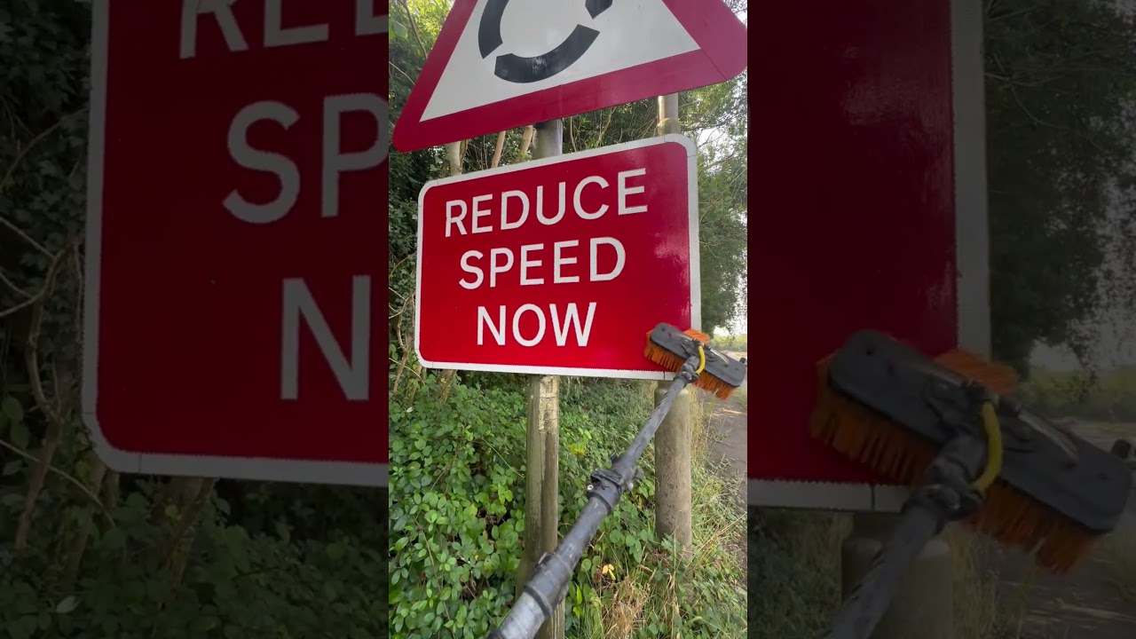 The Sign Guy magic 🪄 #thesignguy #satisfying #asmr #asmrcleaning #cleaning