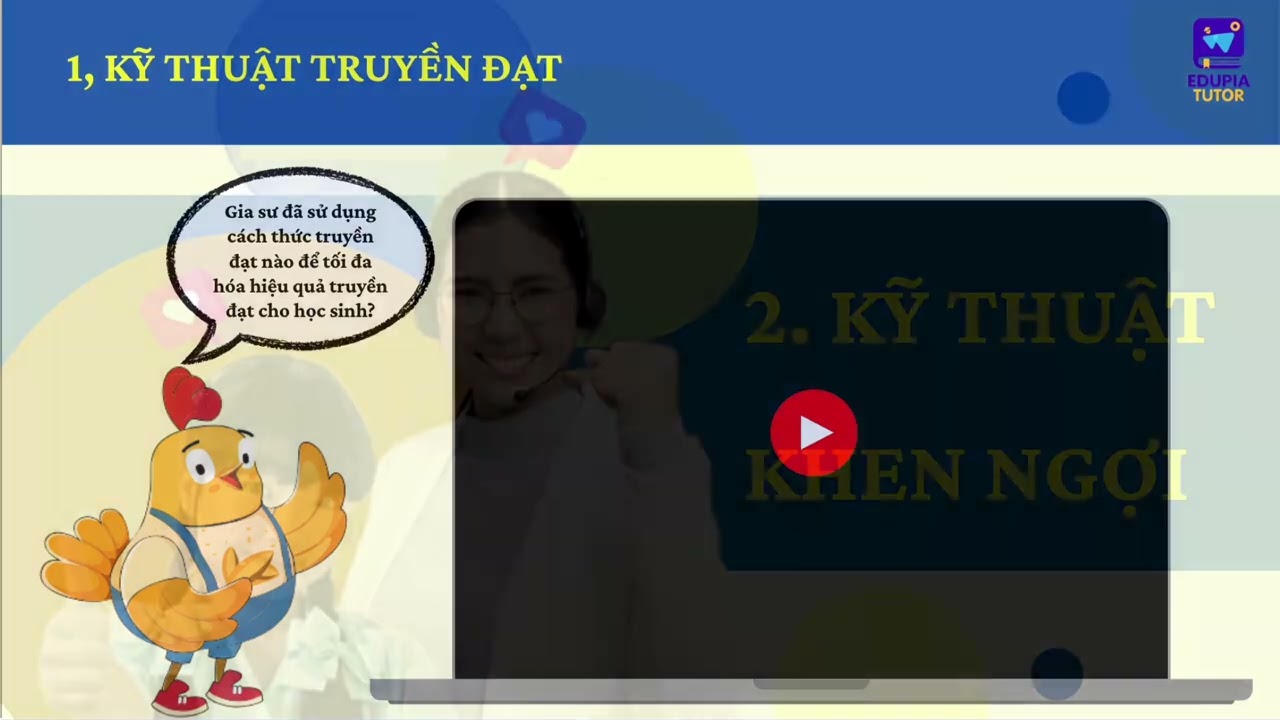 Edupia Tutor - Module 4 - Chiến lược truyền đạt hiệu quả và tạo động lực tích cực cho học sinh