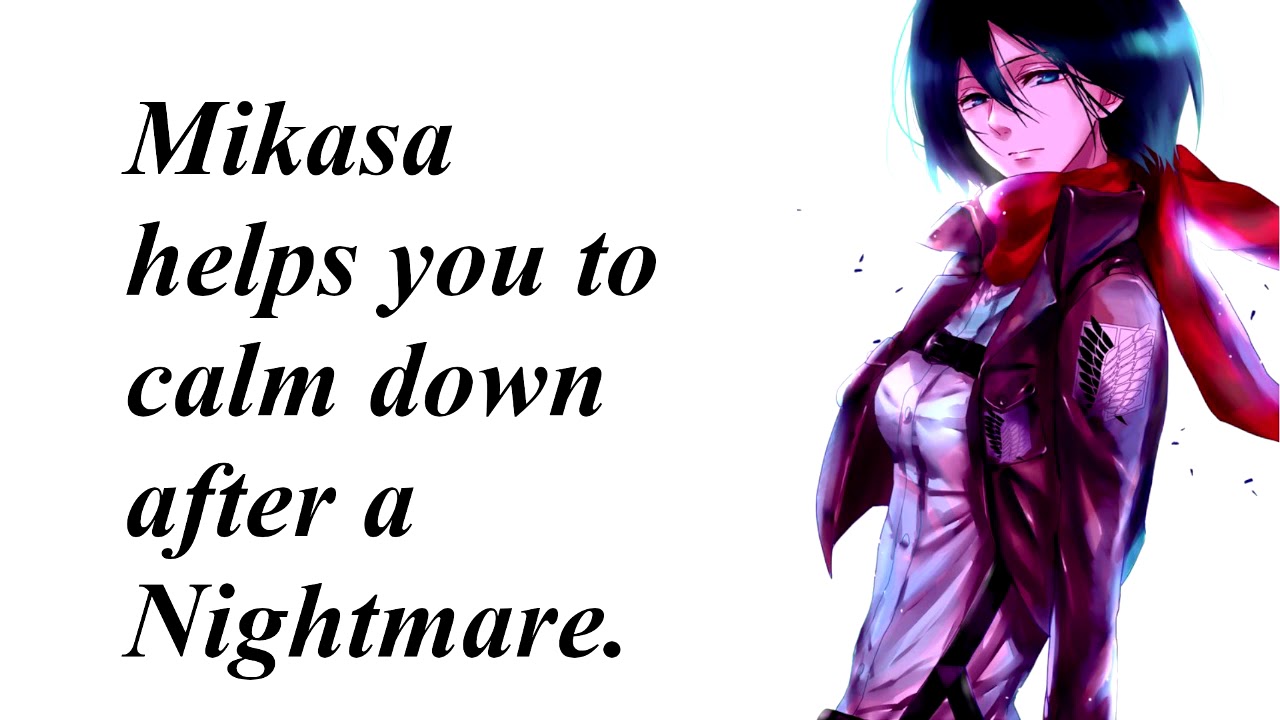 [F4A] Mikassa comforts you after a nightmare. [ASMR Sleep-aid and anxiety comfort]