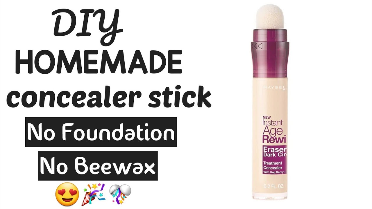Homemade Concealer Stick //Without foundation or beewax 😍//How to make concealer at home//#homemade