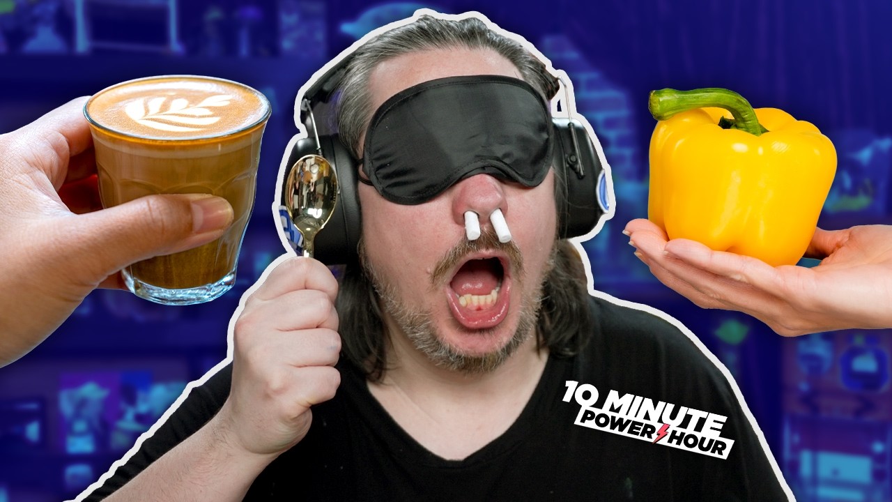Tasting food without other senses